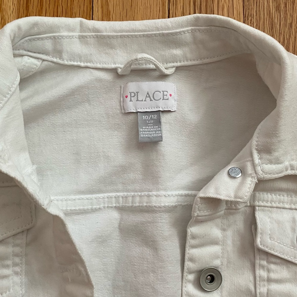 White jean jacket